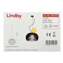 Lindby - Żyrandol na lince JURSA 1xE27/60W/230V