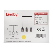 Lindby - Żyrandol na lince KOURTNEY 3xE27/60W/230V