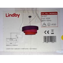 Lindby - Żyrandol na lince MELIA 3xE27/60W/230V