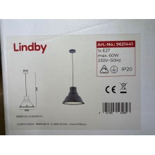 Lindby - Żyrandol na lince PERCIVAL 1xE27/60W/230V