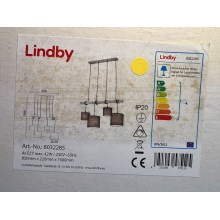 Lindby - Żyrandol na lince RUKAIA 4xE27/42W/230V