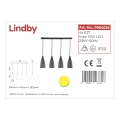 Lindby - Żyrandol na lince SANNE 4xE27/15W/230V