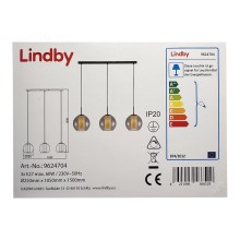 Lindby - Żyrandol na lince YELA 3xE27/60W/230V