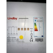 Lindby - Żyrandol na lince ZALIA 4xE27/60W/230V
