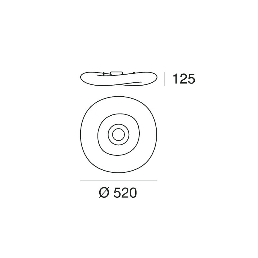 Linea Light 7792 - Plafon MR.MAGOO 1x2GX13/22W/230V