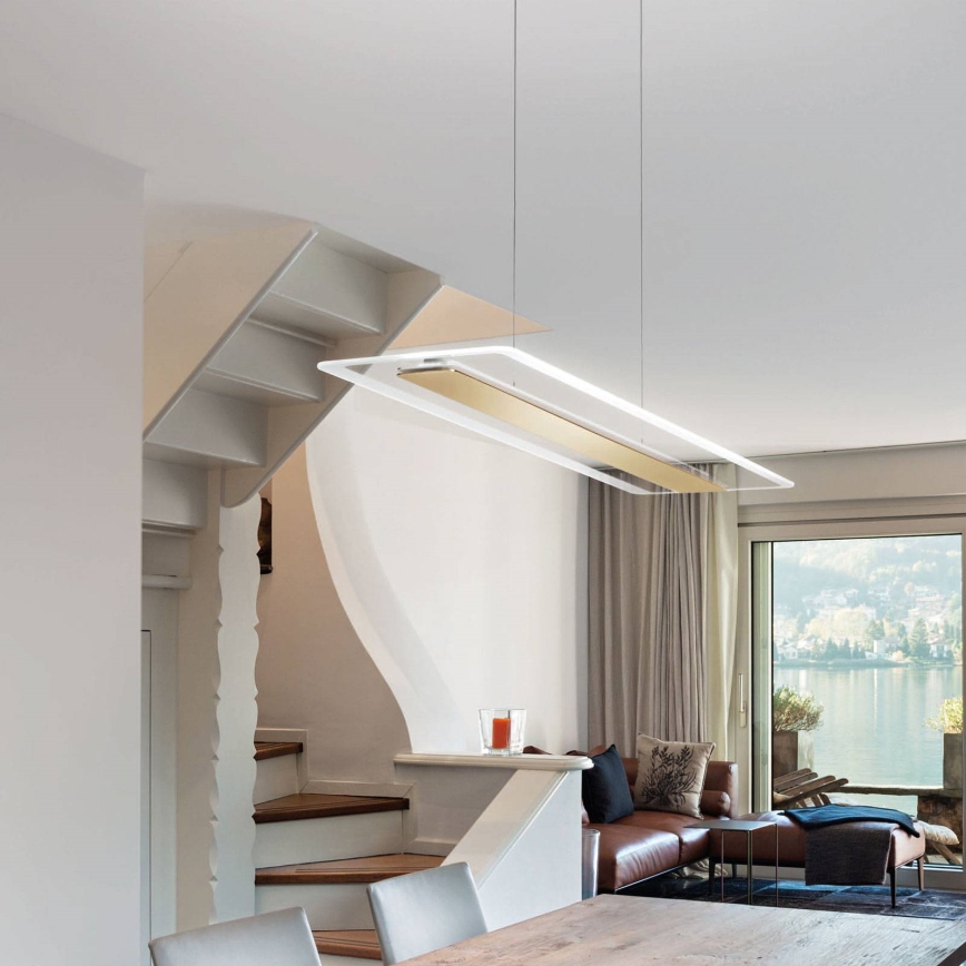 Linea Oświetlenie 8939 - LED Żyrandol na lince ANTILE LED/45W/230V CRI 90 biały/złoty