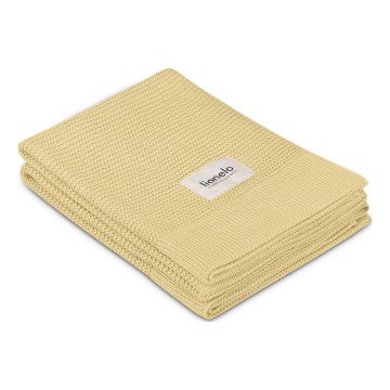 Lionelo - bambusowy koc BAMBOO BLANKET 75x100 cm cytrynowy
