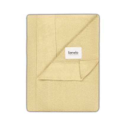 Lionelo - bambusowy koc BAMBOO BLANKET 75x100 cm cytrynowy