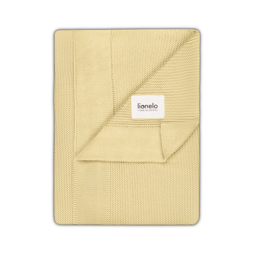Lionelo - bambusowy koc BAMBOO BLANKET 75x100 cm cytrynowy