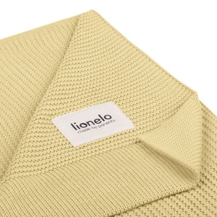 Lionelo - bambusowy koc BAMBOO BLANKET 75x100 cm cytrynowy
