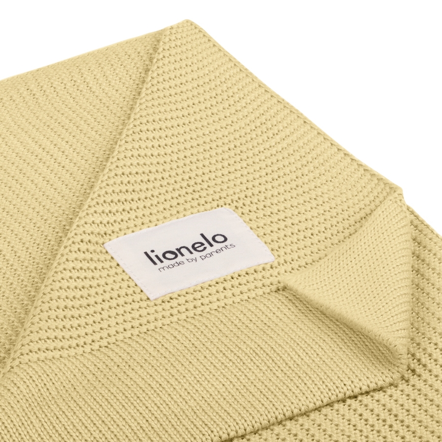 Lionelo - bambusowy koc BAMBOO BLANKET 75x100 cm cytrynowy