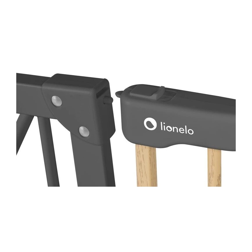 Lionelo - Bariera bezpieczeństwa TRUUS SLIM czarna/beżowa