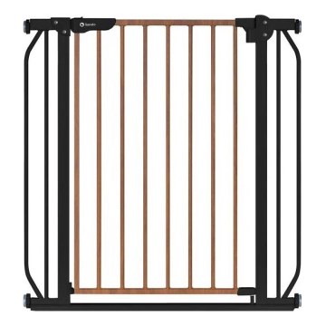 Lionelo - Bariera zabezpieczająca TRUUS SLIM czarna/brązowa