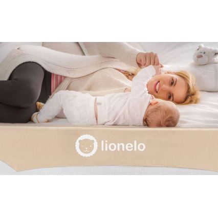 Lionelo - Barierka ochronna do łóżka EVA beżowy