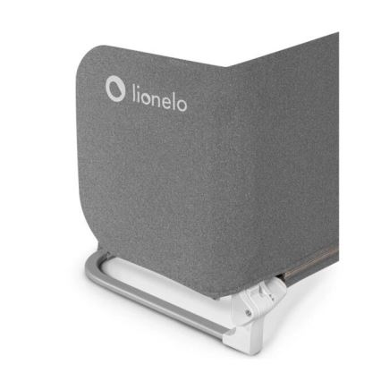Lionelo - Barierka ochronna do łóżka LORA ciemnoszara