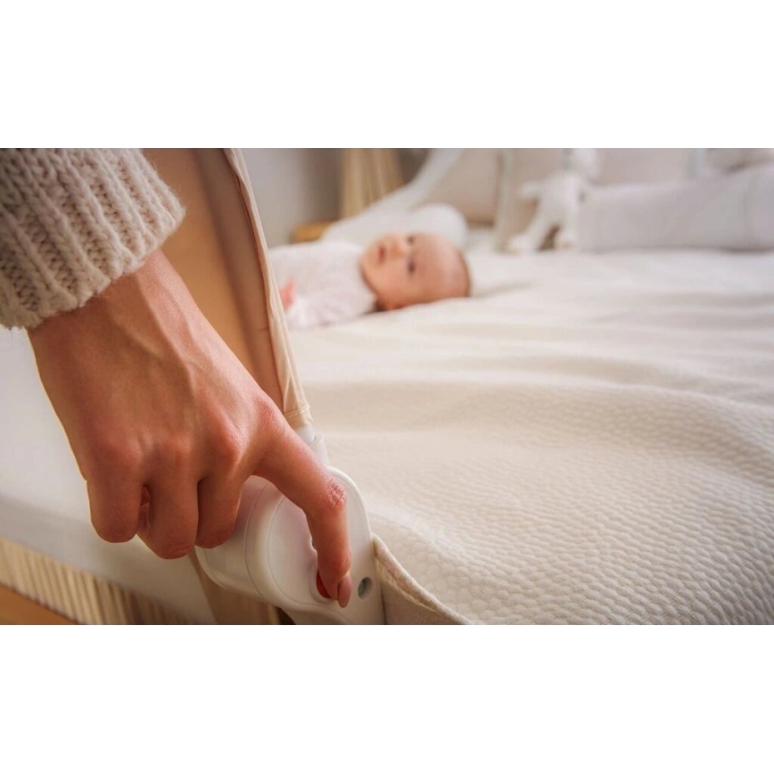 Lionelo - Barierka zabezpieczająca do łóżka EVA szara