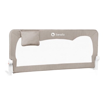 Lionelo - Barierka zabezpieczająca do łóżka HANNA Beżowy melanż