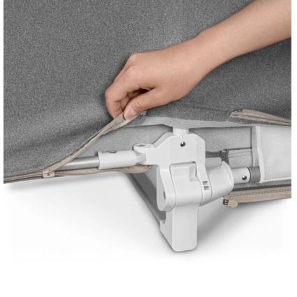 Lionelo - Barierka zabezpieczająca do łóżka LORA ciemnoszara