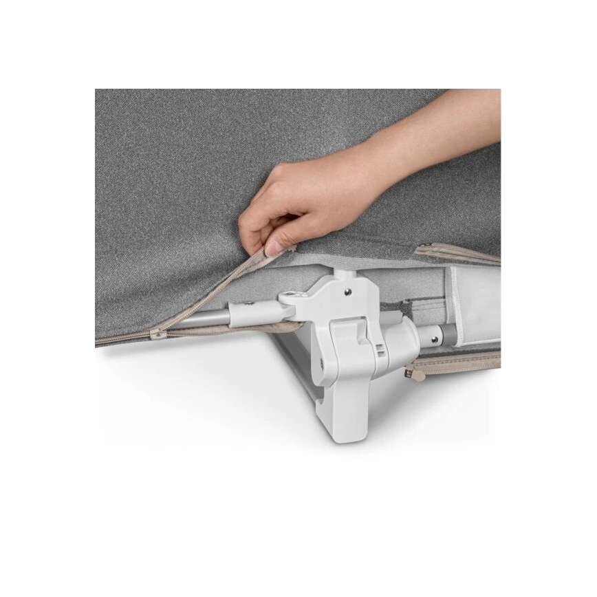 Lionelo - Barierka zabezpieczająca do łóżka LORA ciemnoszara