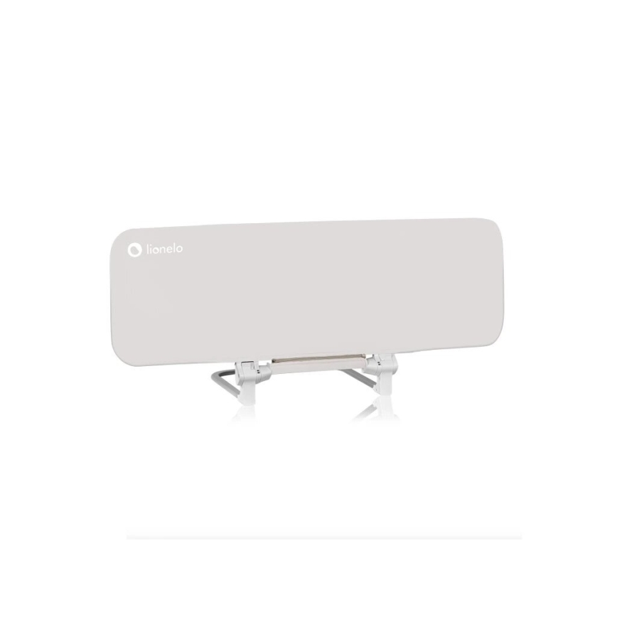 Lionelo - Barierka zabezpieczająca do łóżka LORA szara