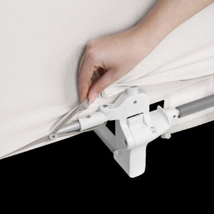 Lionelo - Barierka zabezpieczająca do łóżka LORA szara