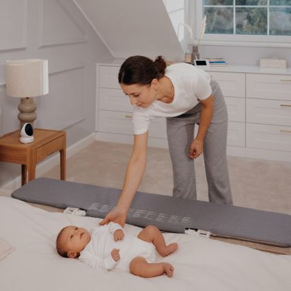 Lionelo - Barierka zabezpieczająca do łóżka LORA XL ciemnoszara