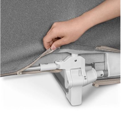 Lionelo - Barierka zabezpieczająca do łóżka LORA XL ciemnoszara