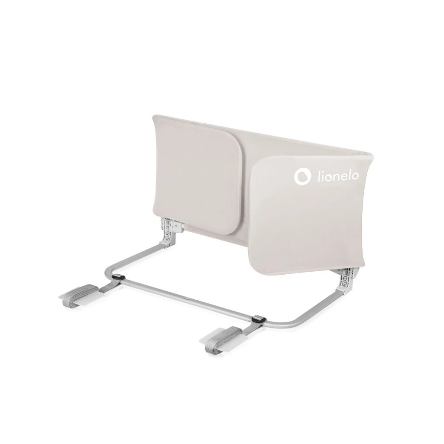 Lionelo - Barierka zabezpieczająca do łóżka LORA XL szara