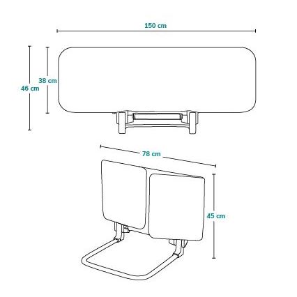 Lionelo - Barierka zabezpieczająca do łóżka LORA XL szara