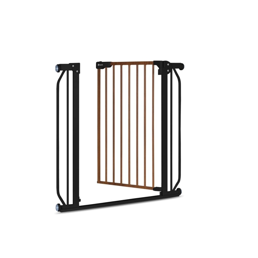 Lionelo - Bariera zabezpieczająca TRUUS SLIM czarna/brązowa