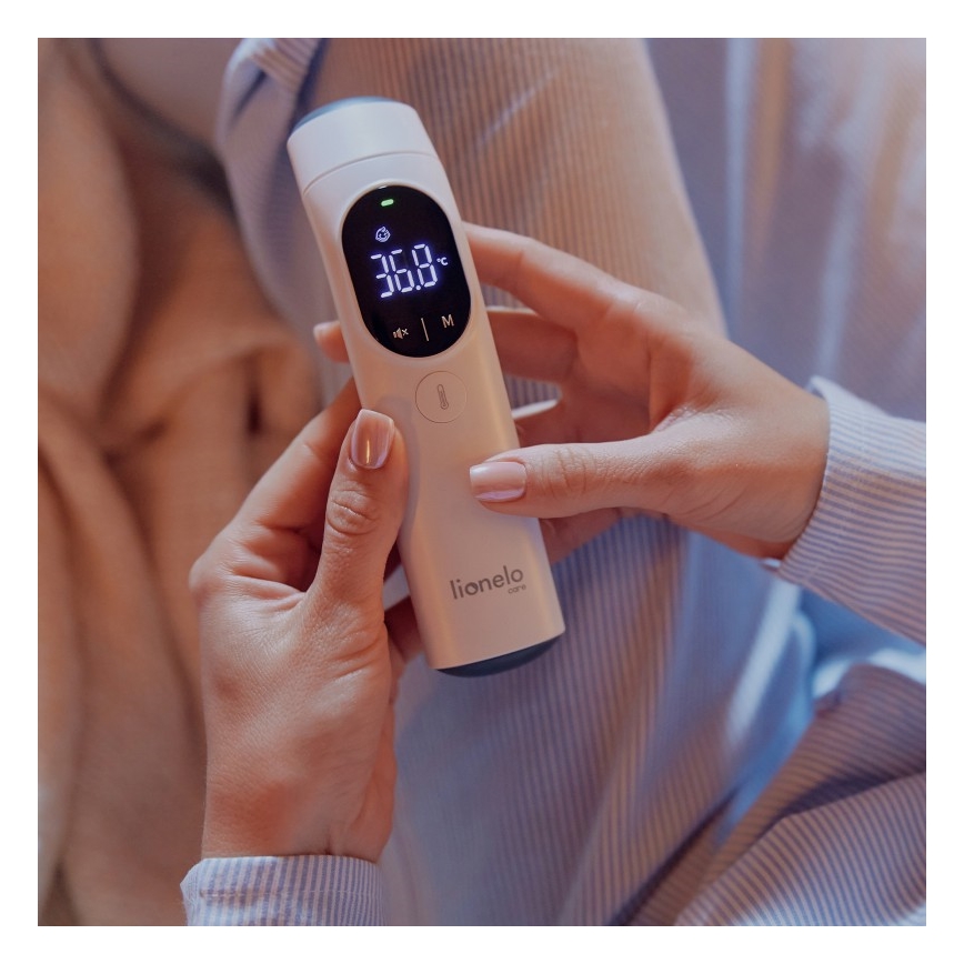 Lionelo - Bezdotykowy termometr na podczerwień FEVERSCAN 2xAAA