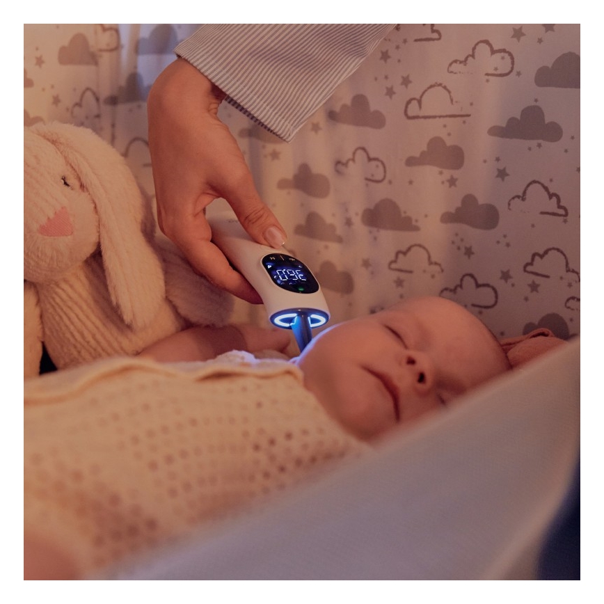 Lionelo - Bezdotykowy termometr na podczerwień FEVERSCAN 2xAAA