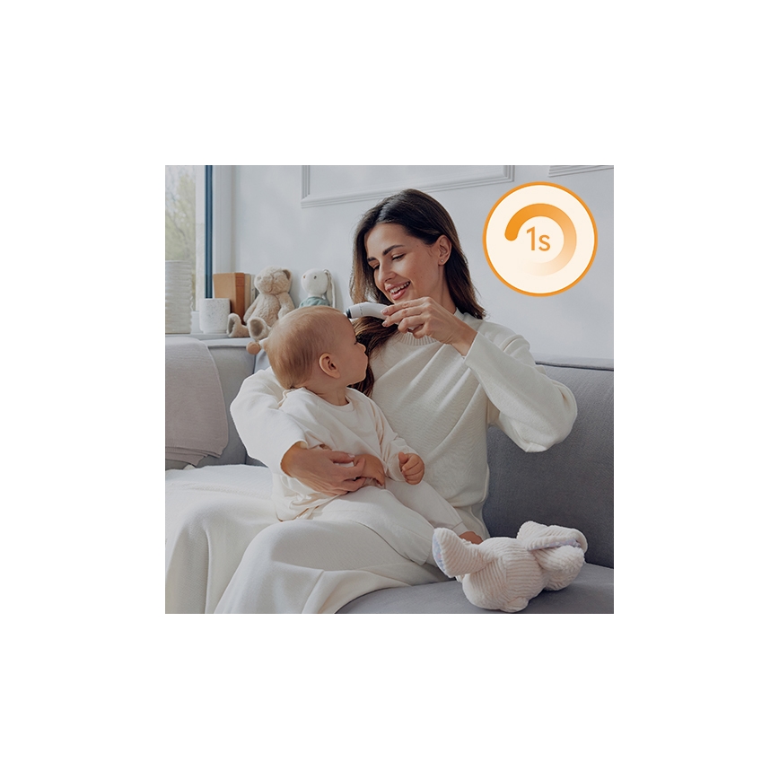 Lionelo - Bezdotykowy termometr na podczerwień FEVERSCAN 2xAAA