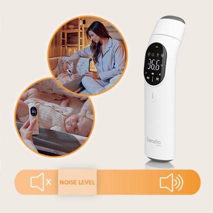 Lionelo - Bezdotykowy termometr na podczerwień FEVERSCAN 2xAAA