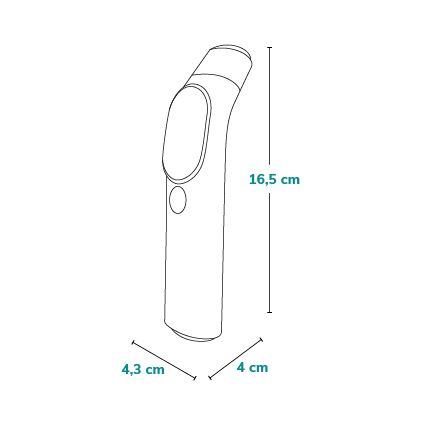 Lionelo - Bezdotykowy termometr na podczerwień FEVERSCAN 2xAAA