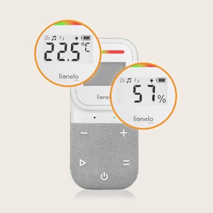 Lionelo - Bezprzewodowa ładowalna niania audio dla dzieci BABYLINE 2.3 5V