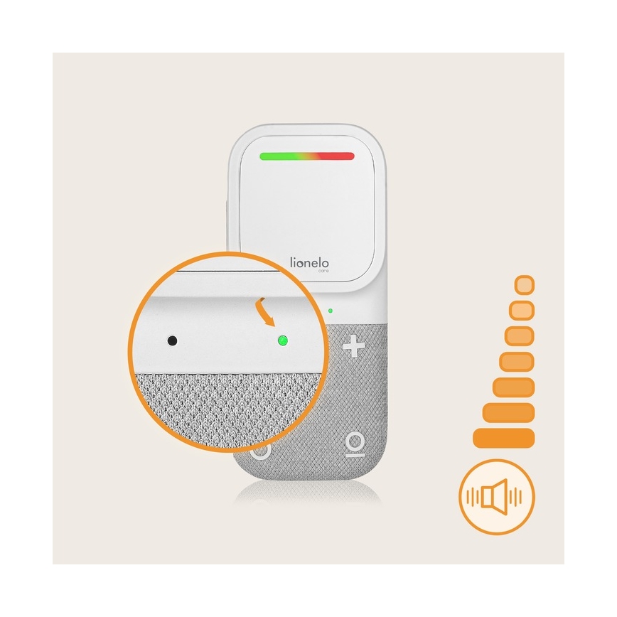 Lionelo - bezprzewodowa niania audio z ładowaniem BABYLINE 2.2 5V