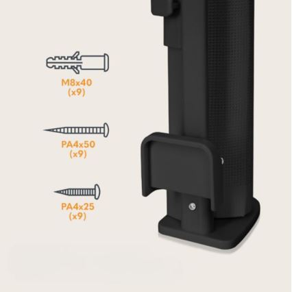 Lionelo - Bramka zabezpieczająca THEA czarna