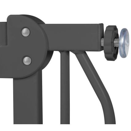 Lionelo - Bramka zabezpieczająca TRUUS SLIM czarna/beżowa