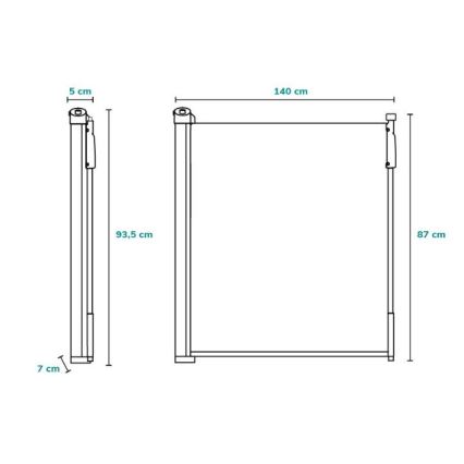 Lionelo - Bramka zabezpieczająca TULIA czarna