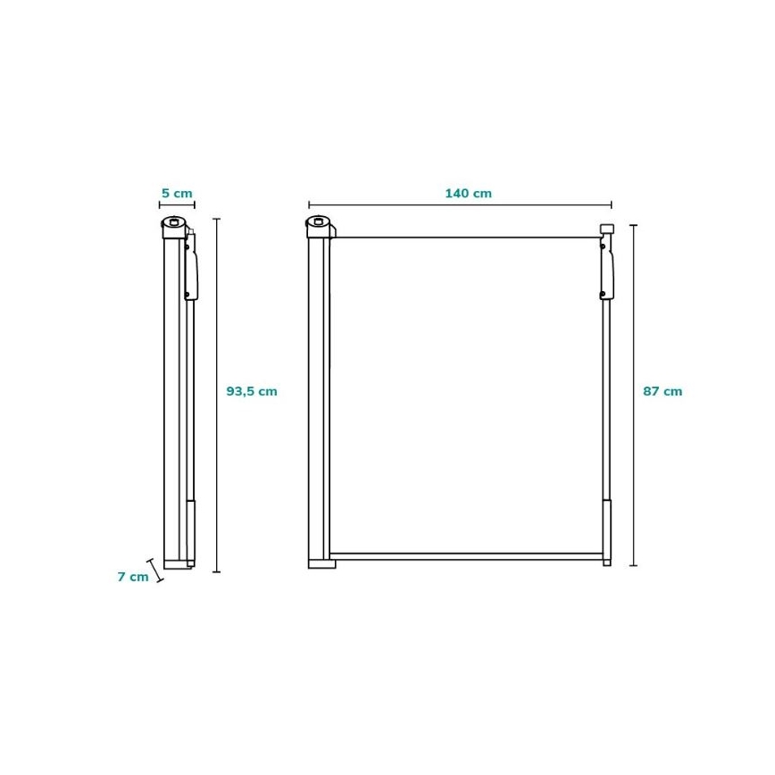 Lionelo - Bramka zabezpieczająca TULIA czarna