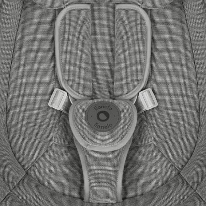 Lionelo - Bujaczek dla dzieci z melodią BLOSSOM Grey Concrete + pilot zdalnego sterowania