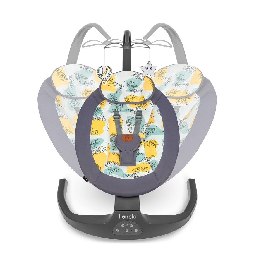 Lionelo - Bujaczek dla dzieci z melodią RALF 4xAA Betonowo-szary + pilot zdalnego sterowania