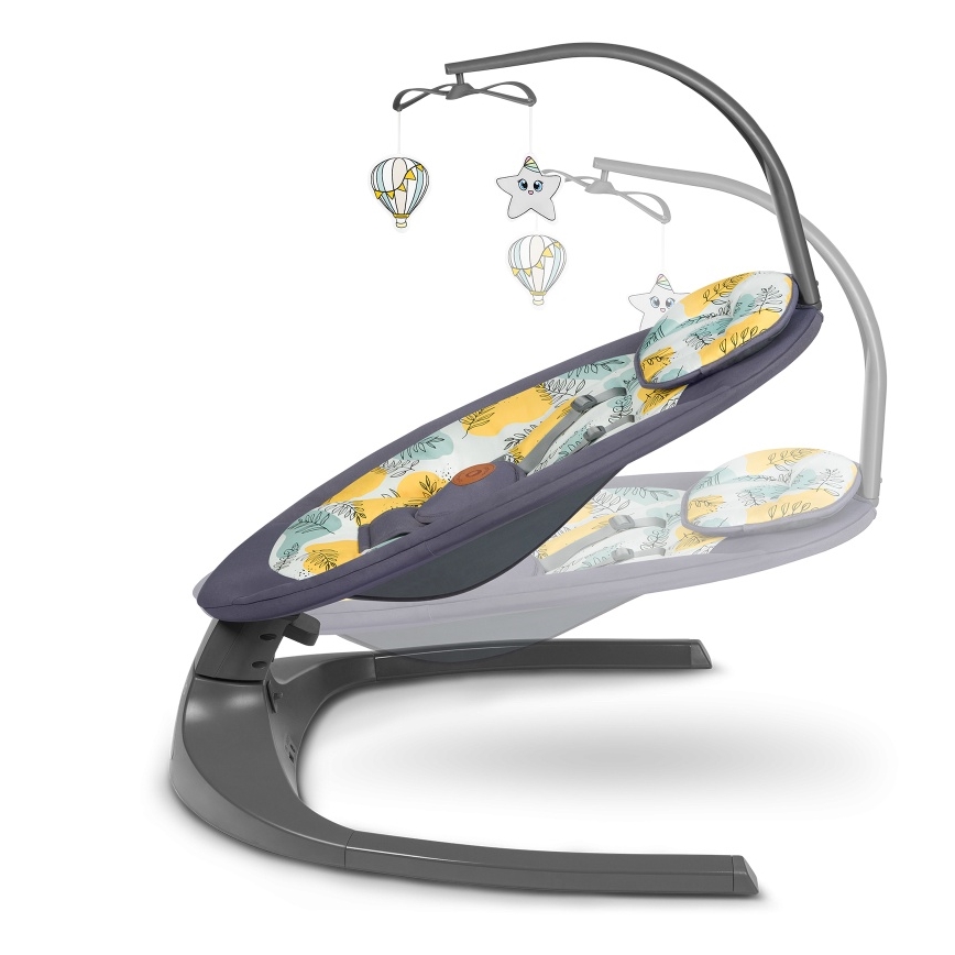 Lionelo - Bujaczek dla dzieci z melodią RALF 4xAA Betonowo-szary + pilot zdalnego sterowania