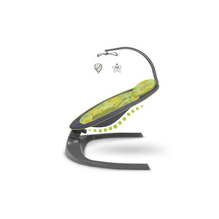 Lionelo - Bujaczek dla dzieci z melodią RALF 4xAA Betonowo-szary + pilot zdalnego sterowania