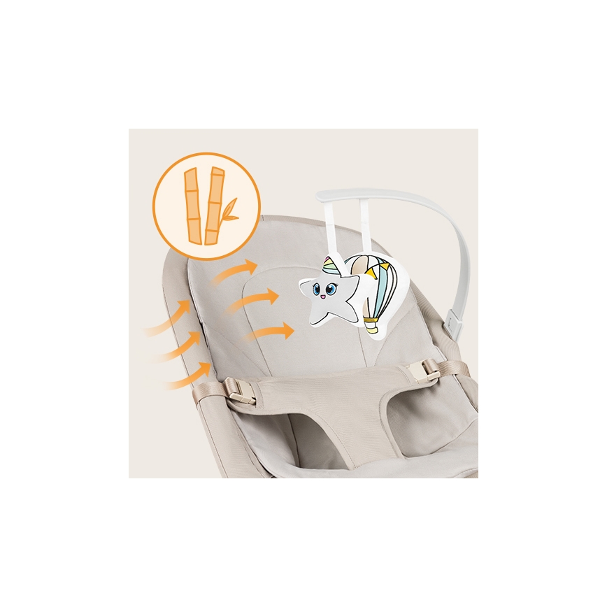 Lionelo - Bujaczek dziecięcy LILAC beżowy