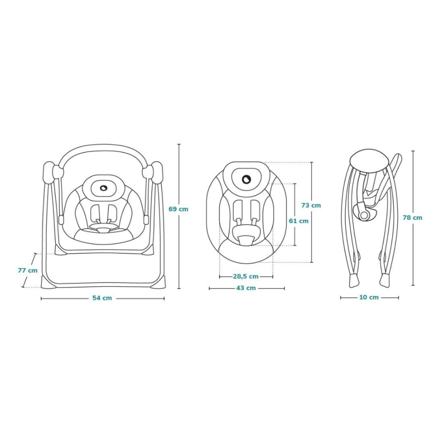 Lionelo - Bujaczek dziecięcy OTTO 4xLR14 Cozy Grey