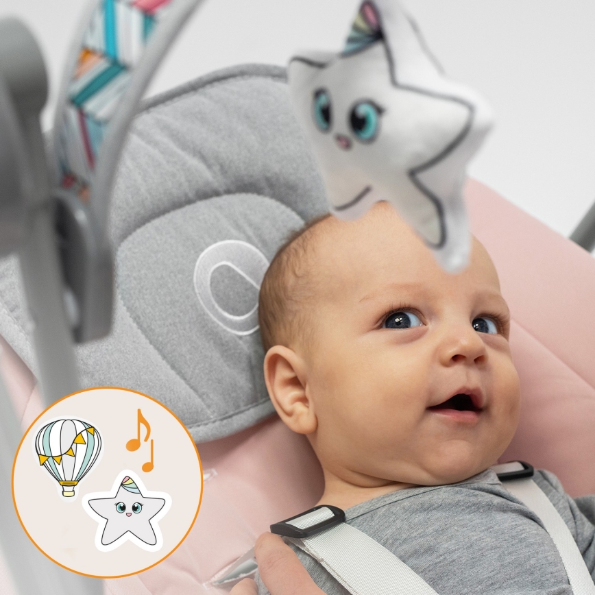 Lionelo - Bujaczek dziecięcy OTTO 4xLR14 Pink Baby