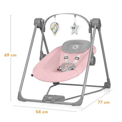 Lionelo - Bujaczek dziecięcy OTTO 4xLR14 Pink Baby
