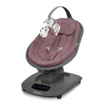 Lionelo - Bujaczek dziecięcy z melodią BLOSSOM Pink Mauve + pilot zdalnego sterowania